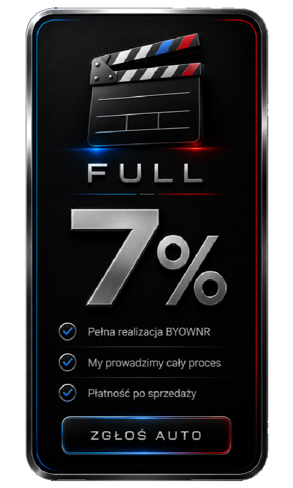 FULL 7% - pełna realizacja BYOWNR, prowadzimy cały proces, płatność po sprzedaży